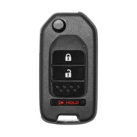 Ключ универсальный выкидной XKHO02EN 2 but+PANIC Xhorse-VVDI